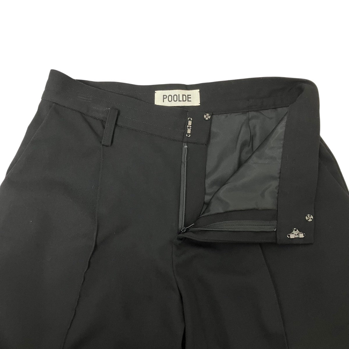 【POOLDE】プールデ　レザー　レイヤードパンツ　S 新品 POOLDE】プールデ レザー レイヤードパンツ S 新品