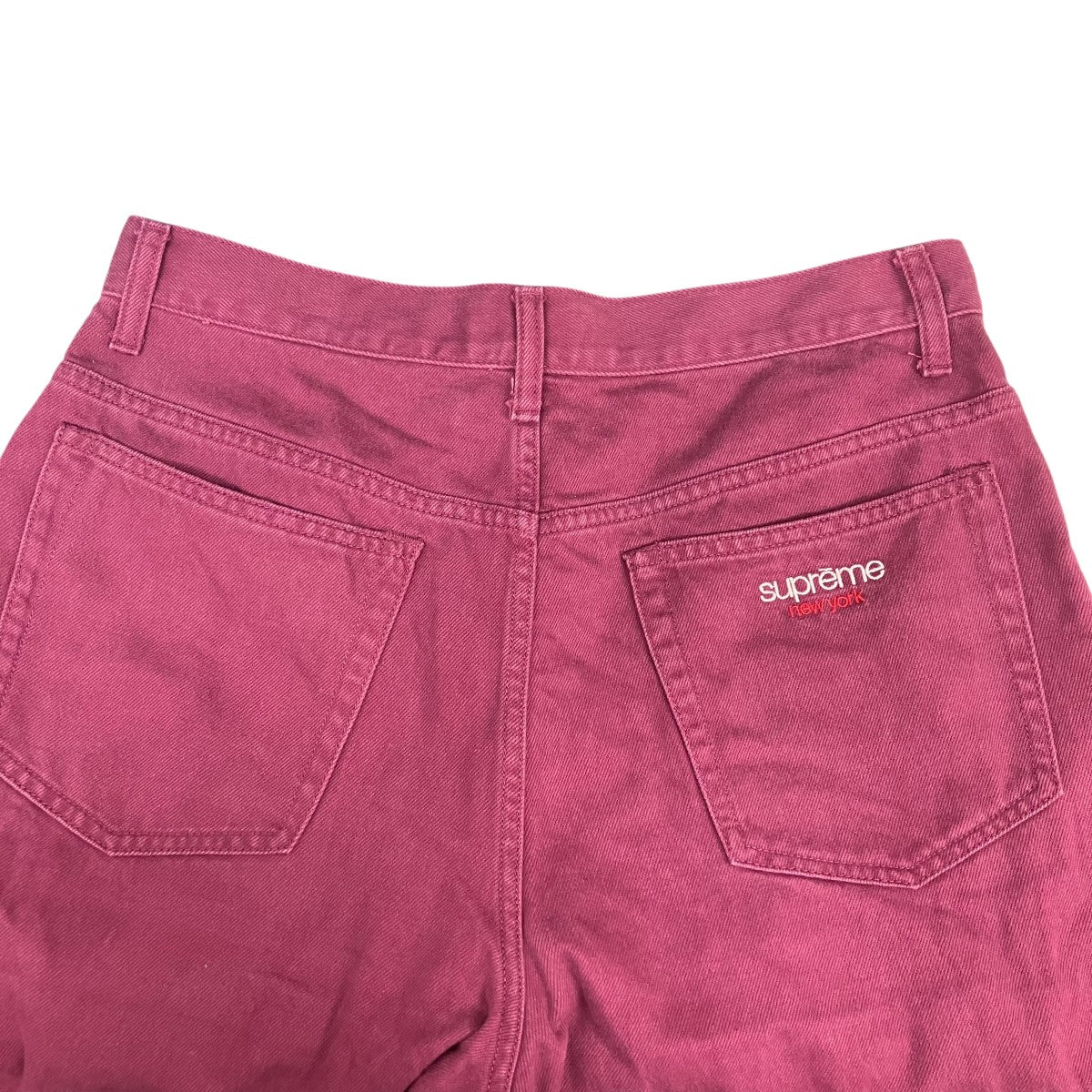 supreme バーガンディデニムパンツ Supreme(シュプリーム) 23AWパンツ バーガンディー サイズ 30