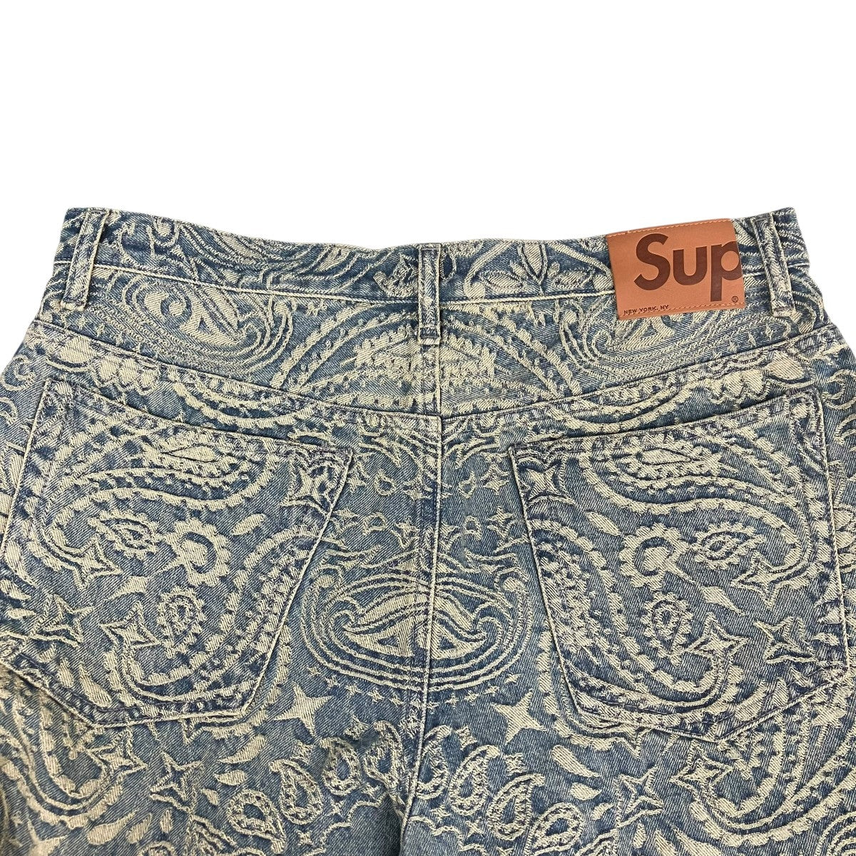 パンツ Supreme 22AW Script Jacquard denim Bandana Jacquard Baggy Jean | Supreme 25ss