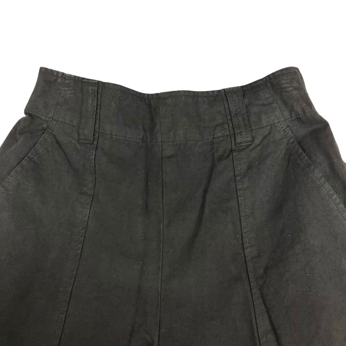 パドカレ　パンツ リネンレーヨンツイルストレッチ ワイドパンツ | pas de calais