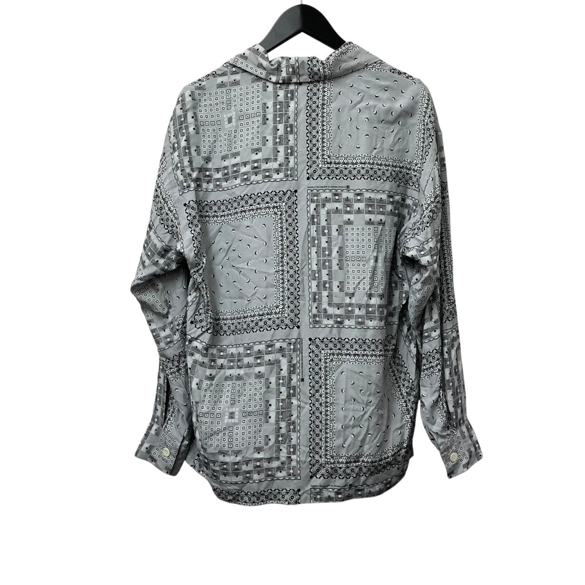 N．HOOLYWOOD 22AWGEOMETRIC PATTERN OPEN COLLAR LONG SLEEVE SHIRT長袖シャツ1223-SH02-003 古着・中古-2枚目のアイテム画像