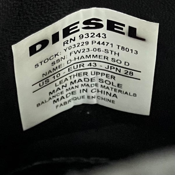 処分セール　値下げ！ディーゼル　DIESEL 本革(羊革)特注品 DIESEL ディーゼル シープスキンレザージャケット メンズ 羊革