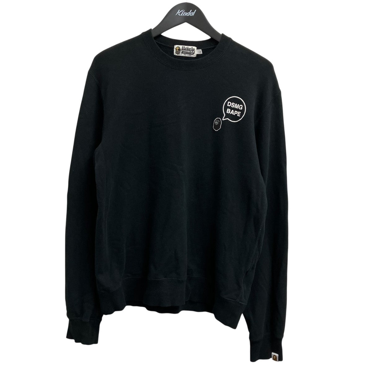 新品同様 A BATHING APE ブラック スウェット M スウェット HAND DRAW APE HEAD