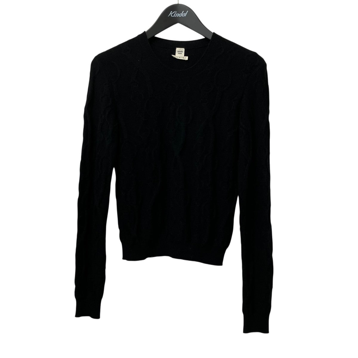 HERMES(エルメス) カシミヤニット57-7700 57-7700 ブラック サイズ 34