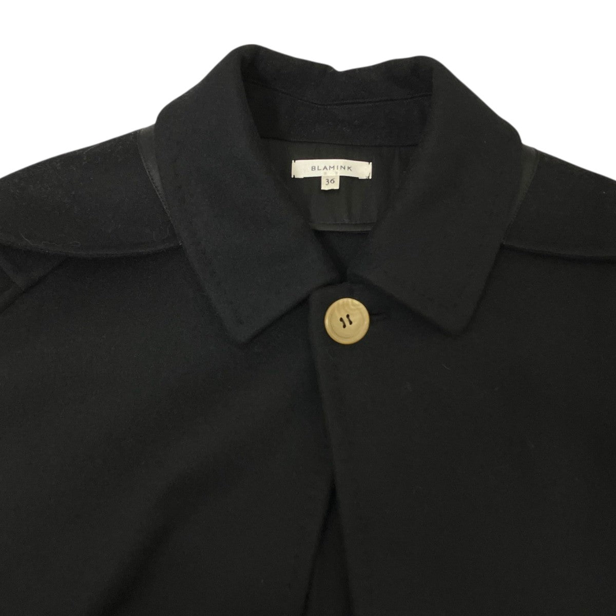 BLAMINK(ブラミンク) メルトンダブルフェイスフードケープ