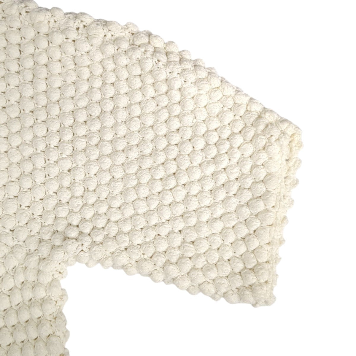 【美品】CLANE 3D DOT 半袖ニットカーディガン ホワイト S CLANE（クラネ）の「【CLANE/クラネ】3D DOT HALF SLEEVE KNIT