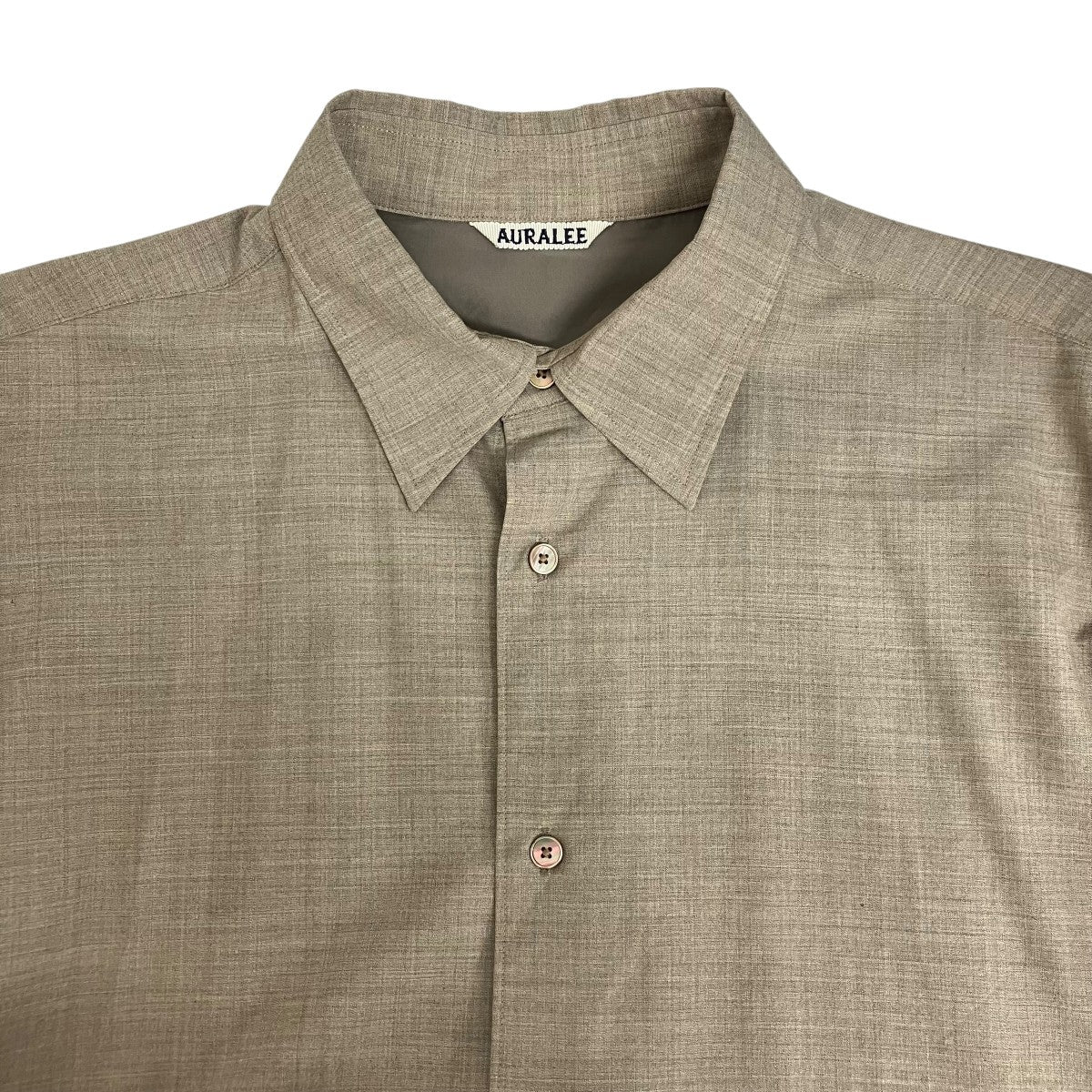 AURALEE(オーラリー) 25SSSUPER FINE TROPICAL WOOL SHIRT長袖