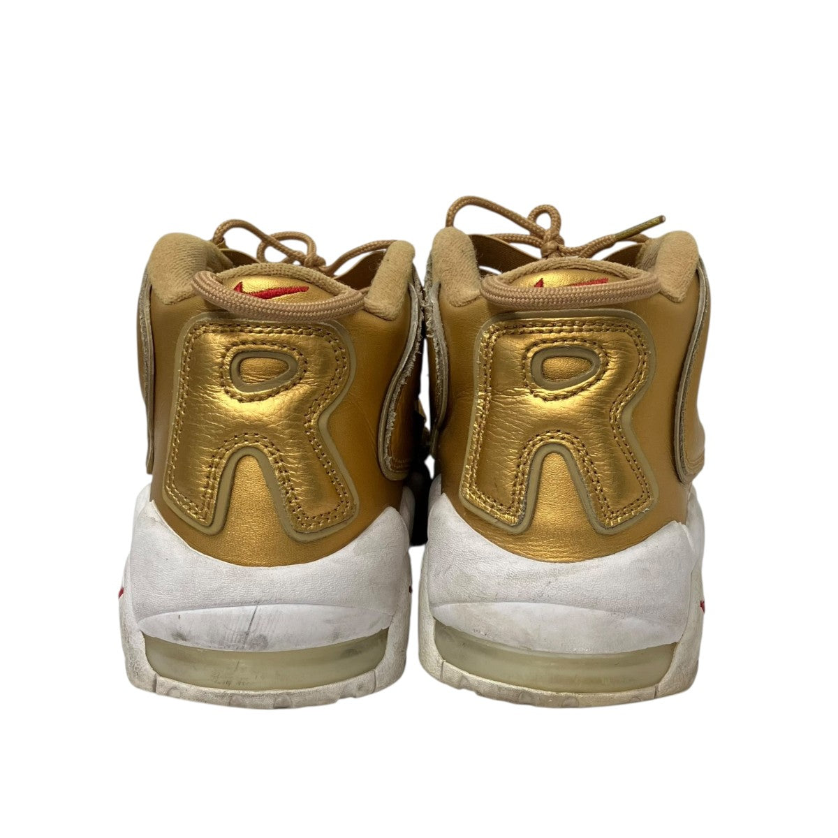 NIKE×Supreme AIR MORE UPTEMPO Supreme metallic gold whtローカットスニーカー902290-700 古着・中古-2枚目のアイテム画像