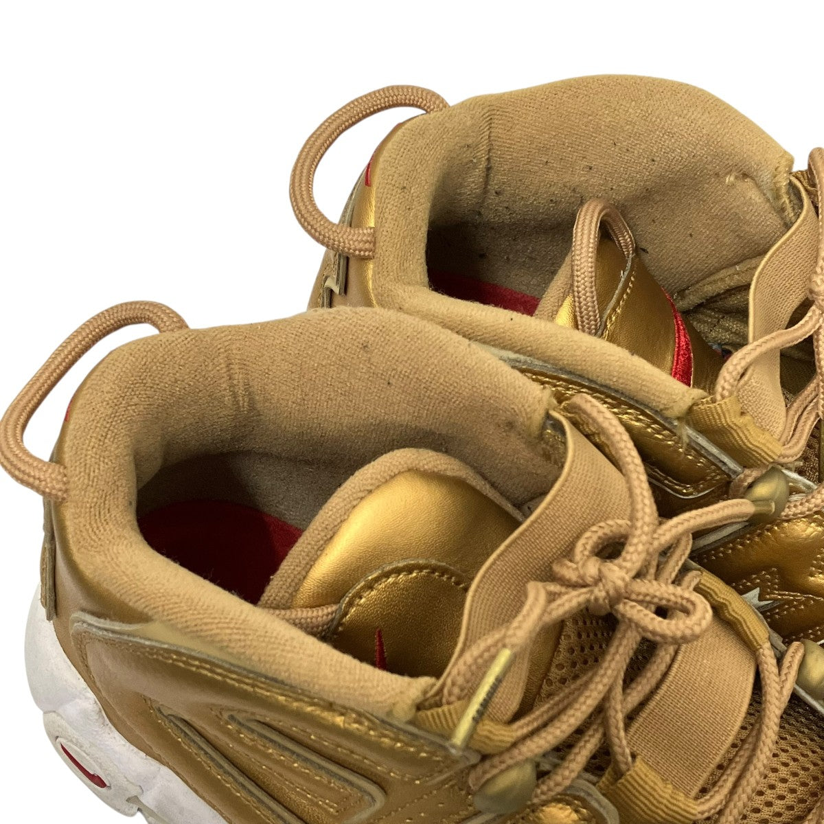 NIKE×Supreme AIR MORE UPTEMPO Supreme metallic gold whtローカットスニーカー902290-700 古着・中古-8枚目のアイテム画像
