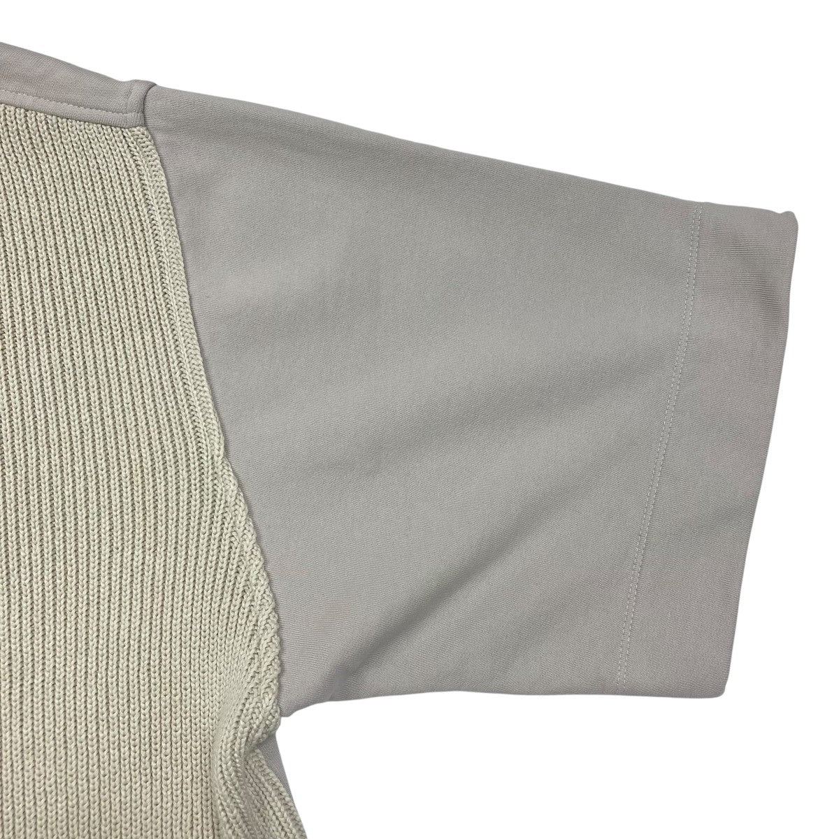 Dries Van Noten 18ss ニット切替 半袖スウェット カットソー Dries Van Noten 18ss ニット切替 半袖スウェット カットソー 中古