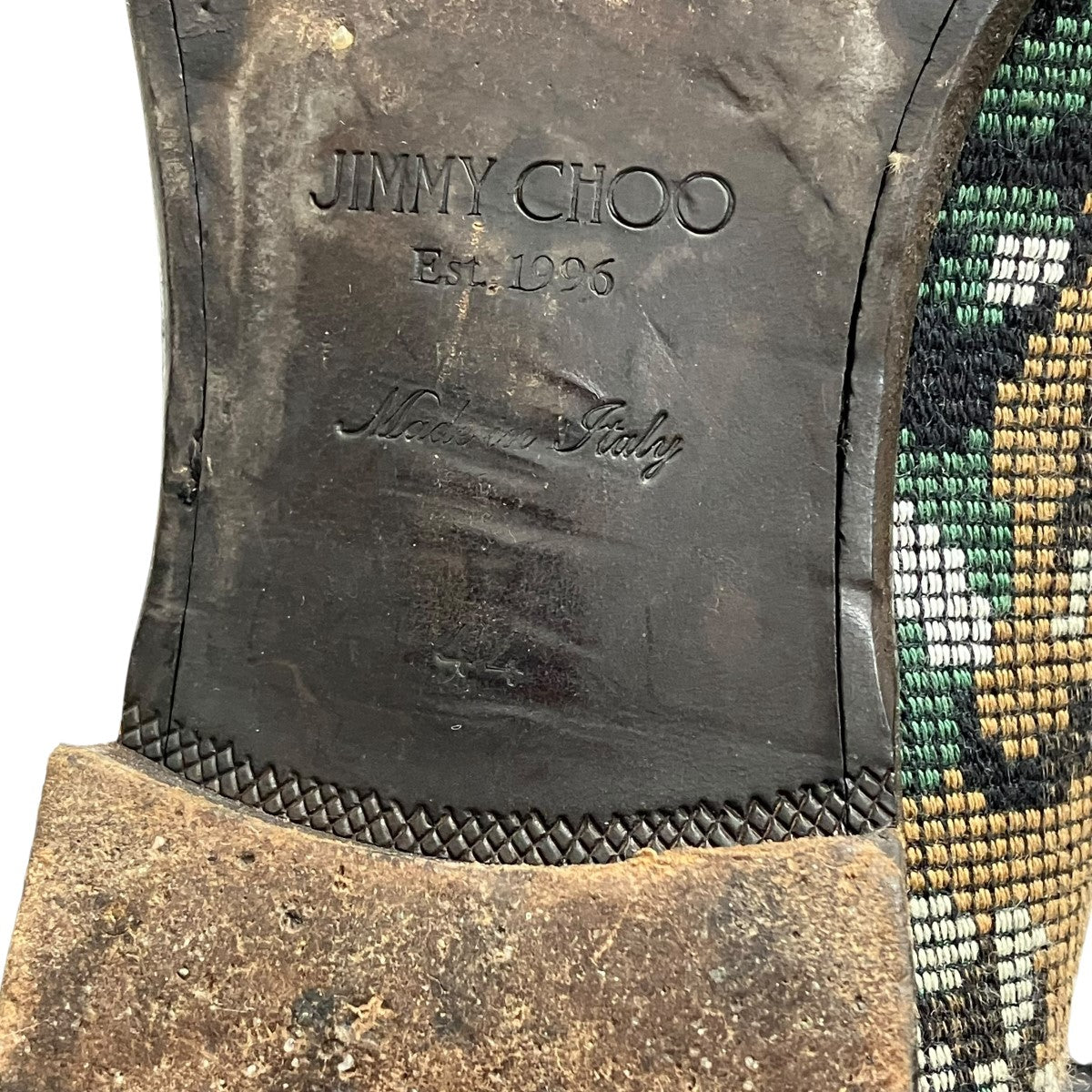 JIMMY CHOO カモ柄ローファー 古着・中古-10枚目のアイテム画像