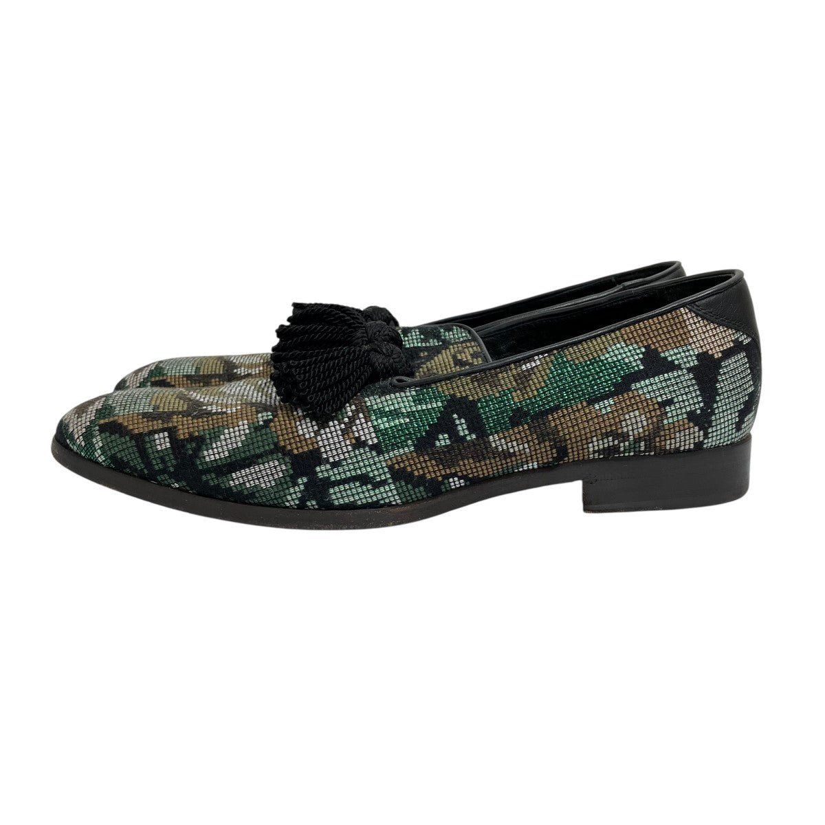 JIMMY CHOO カモ柄ローファー 古着・中古-3枚目のアイテム画像