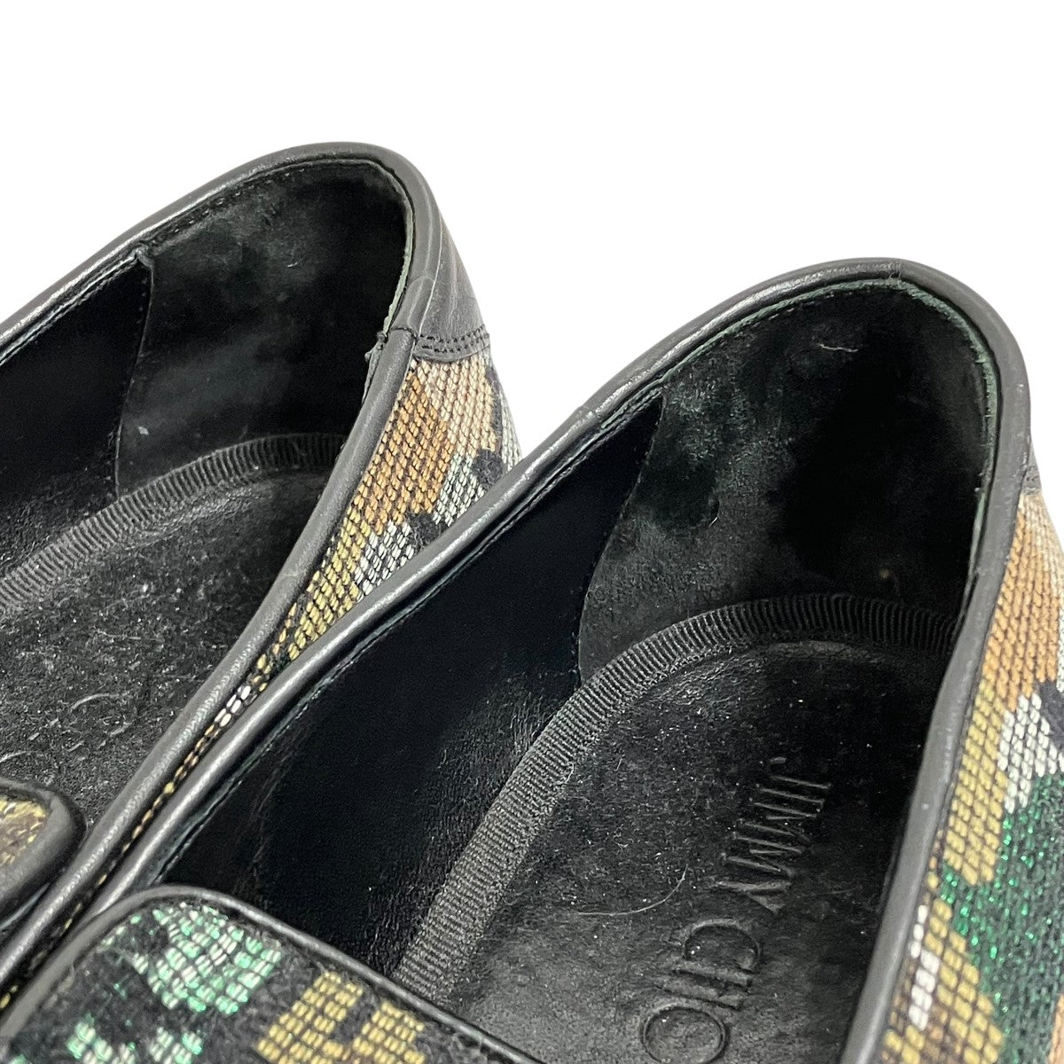 JIMMY CHOO カモ柄ローファー 古着・中古-6枚目のアイテム画像