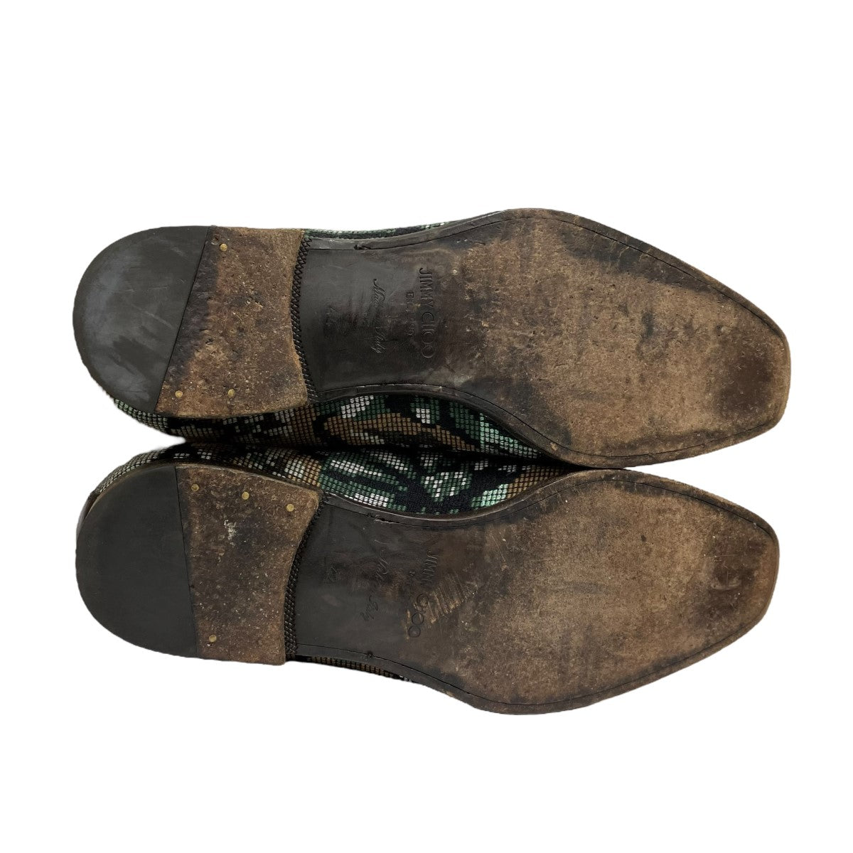 JIMMY CHOO カモ柄ローファー 古着・中古-8枚目のアイテム画像
