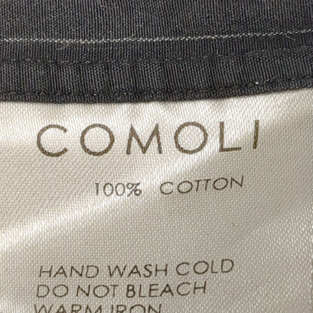 COMOLI(コモリ) ストライプバンドカラーシャツJ03-02002 J03-02002