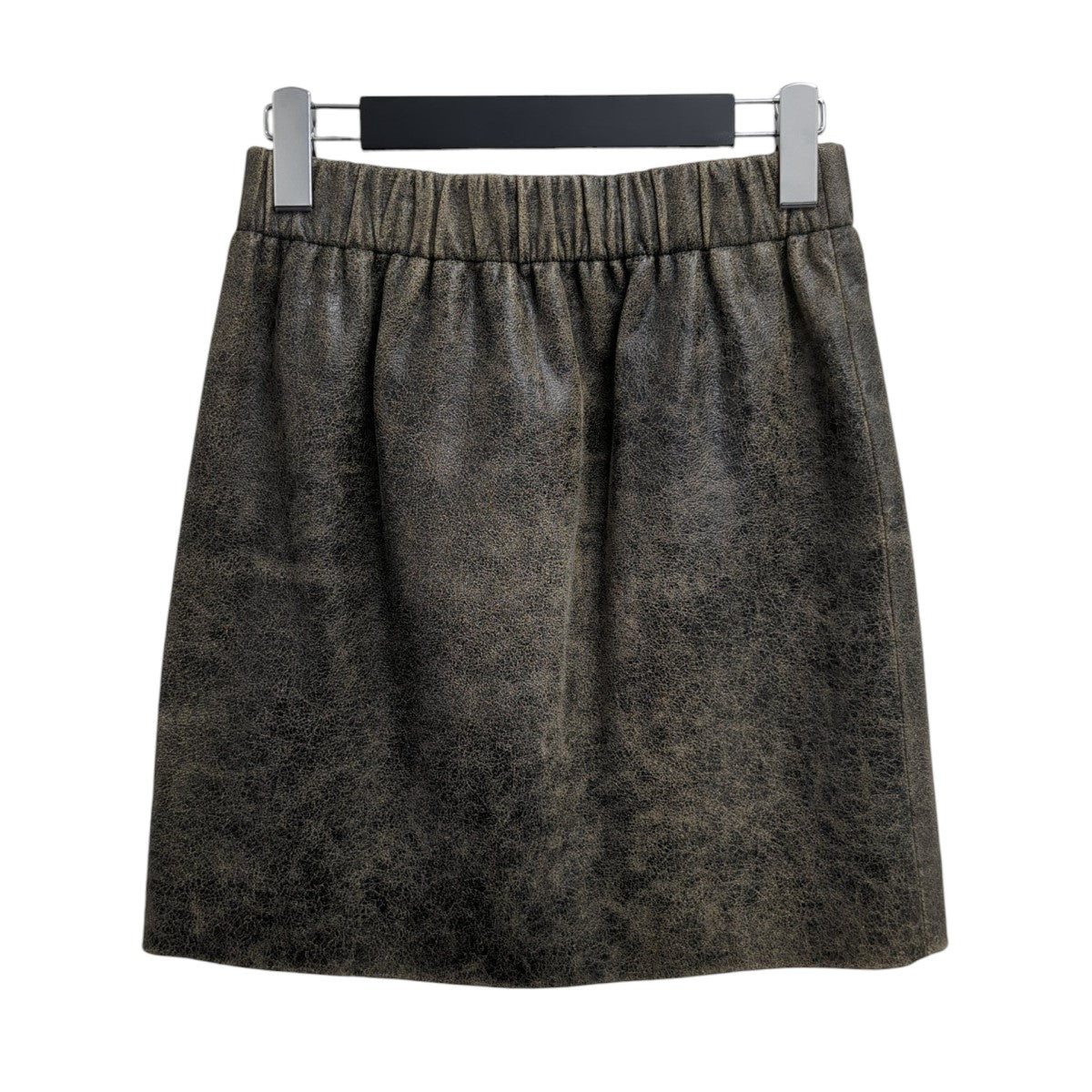 MIU MIU レザースカートMPD591 古着・中古-2枚目のアイテム画像