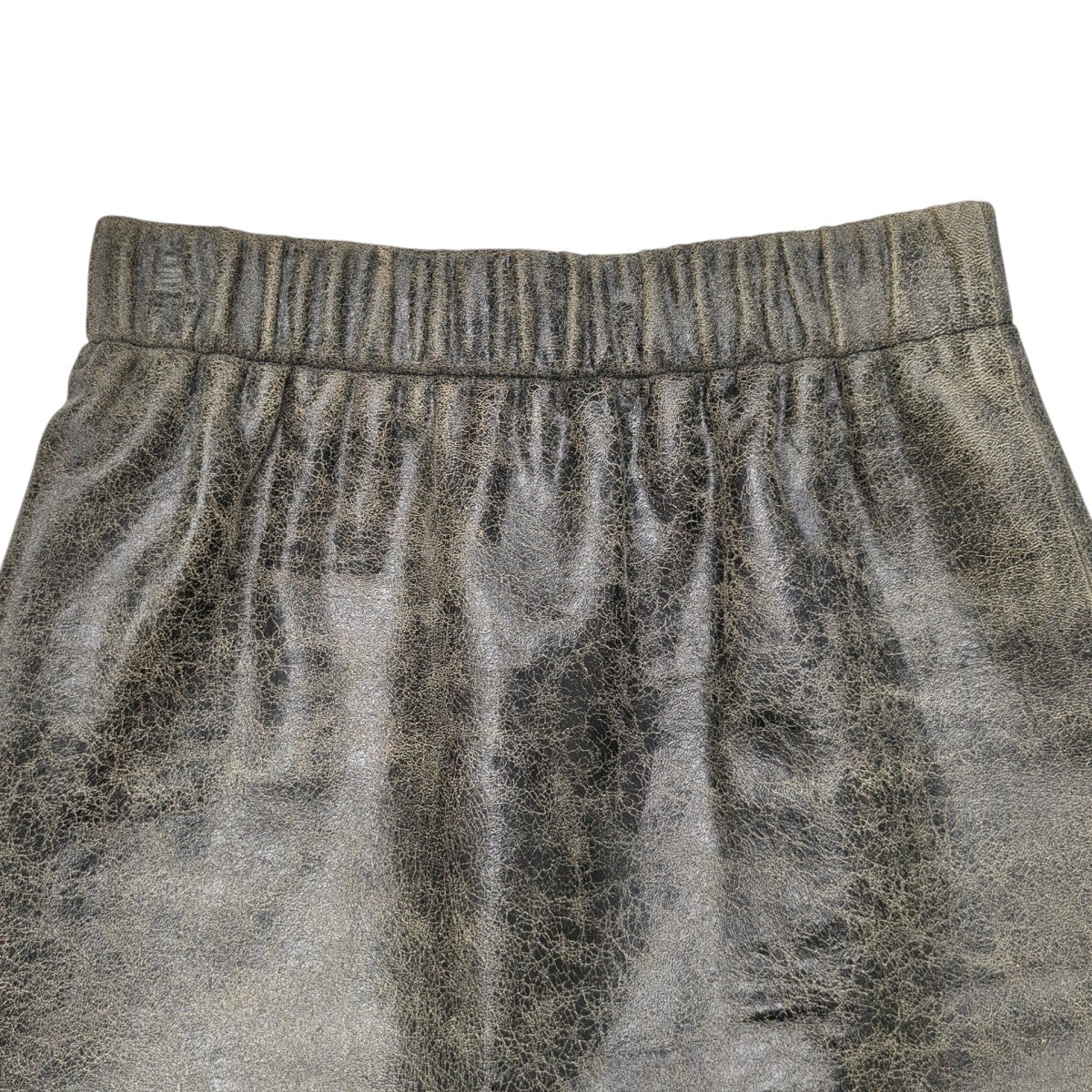 MIU MIU レザースカートMPD591 古着・中古-3枚目のアイテム画像