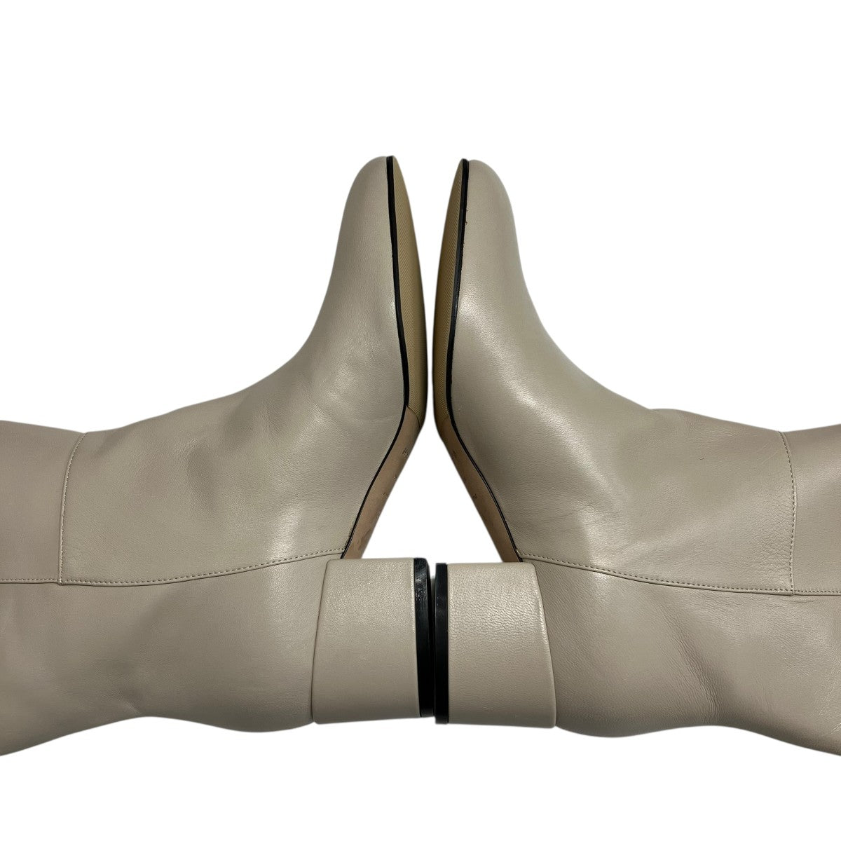 sergio rossi(セルジオロッシ) ロングブーツ アイボリー サイズ 37 1/2