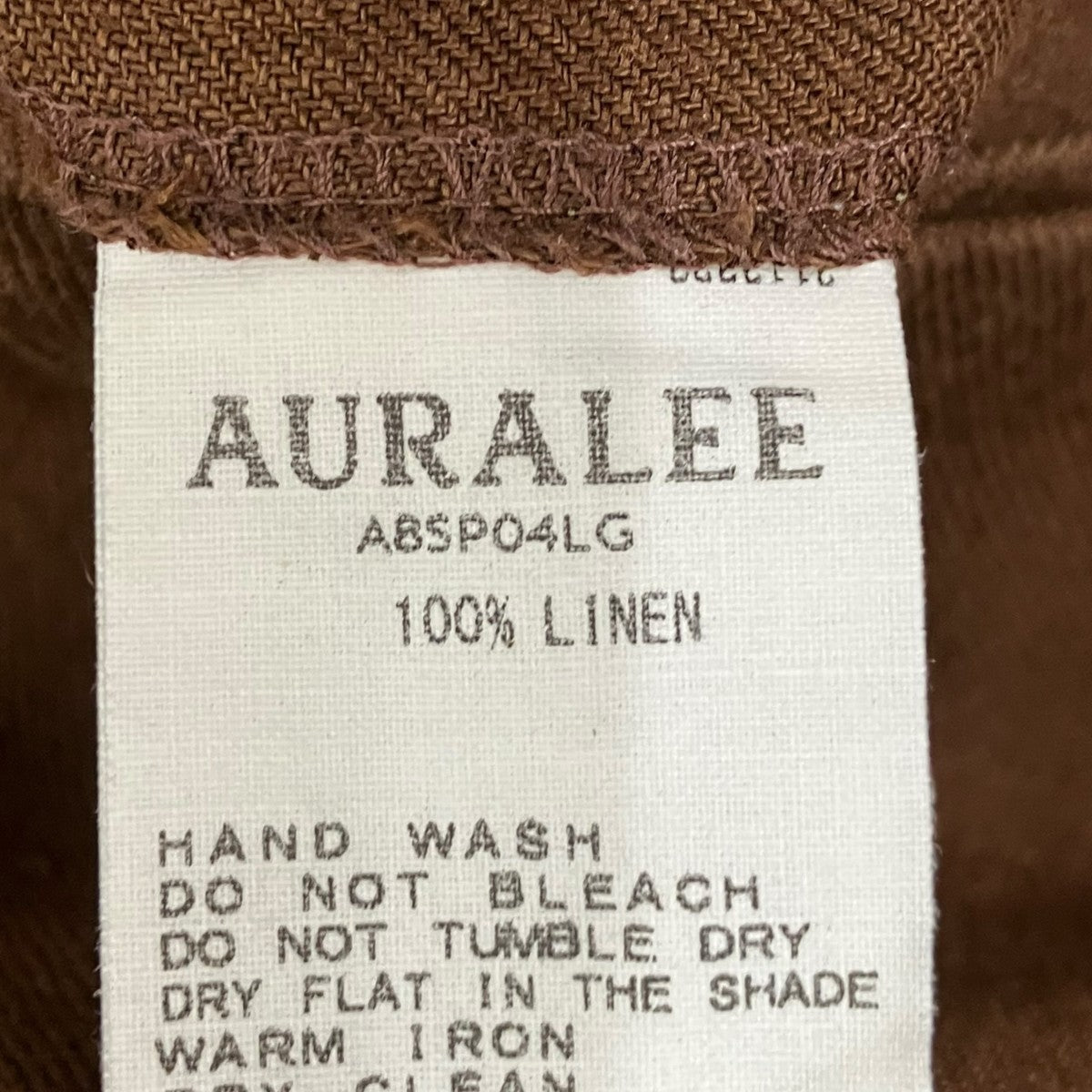 AURALEE ハーフパンツA8SP04LG 古着・中古-6枚目のアイテム画像