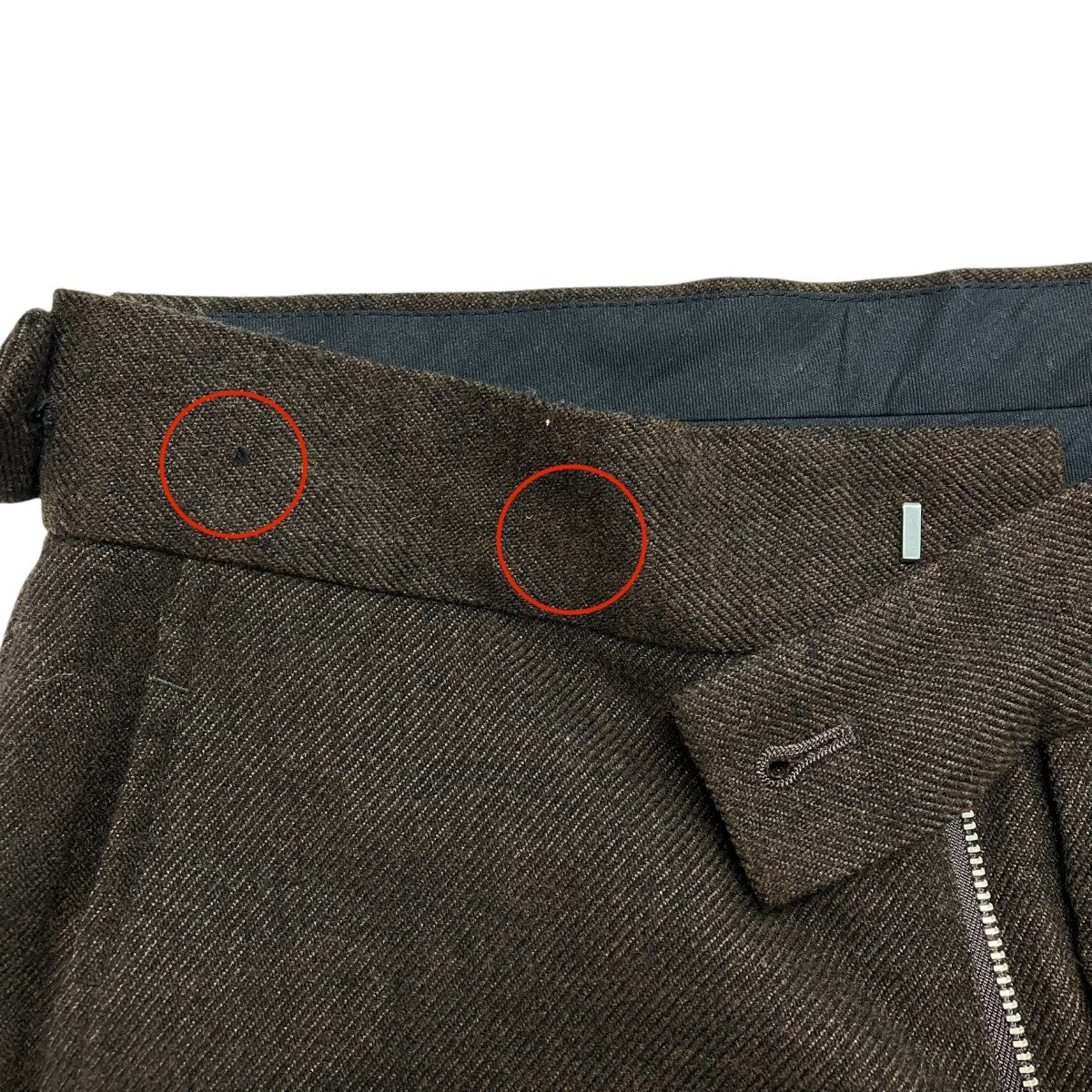 Side Tab TrouserウールパンツJO146