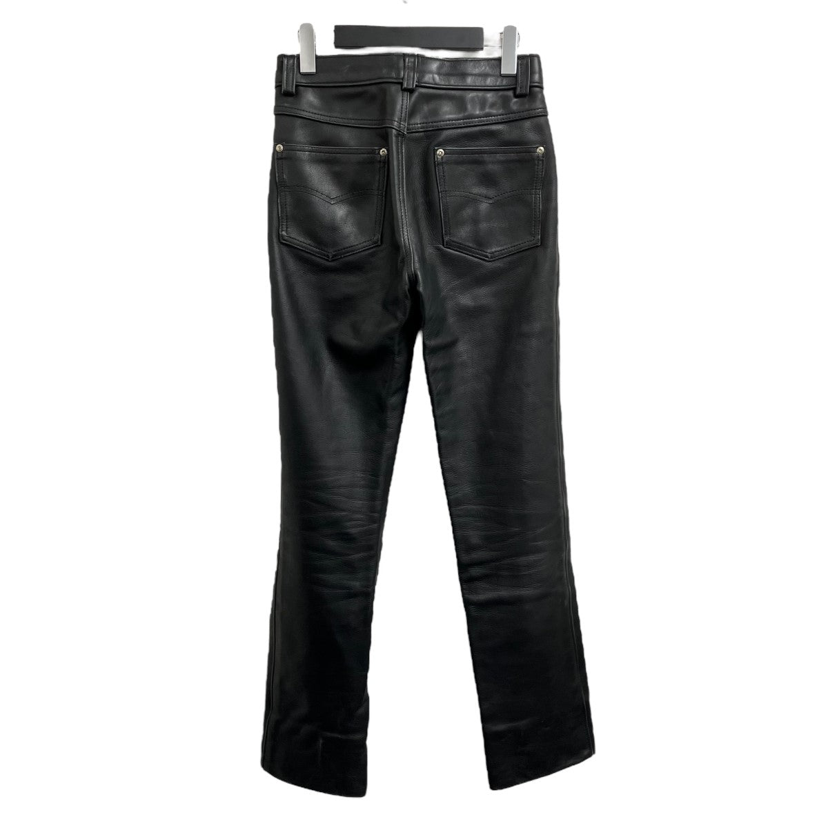 【米国製】Schott レザーパンツ 黒 W32 ライダース 本革 米国製】SCHOTT レザーパンツ ブーツカット 黒 W32 ライダース