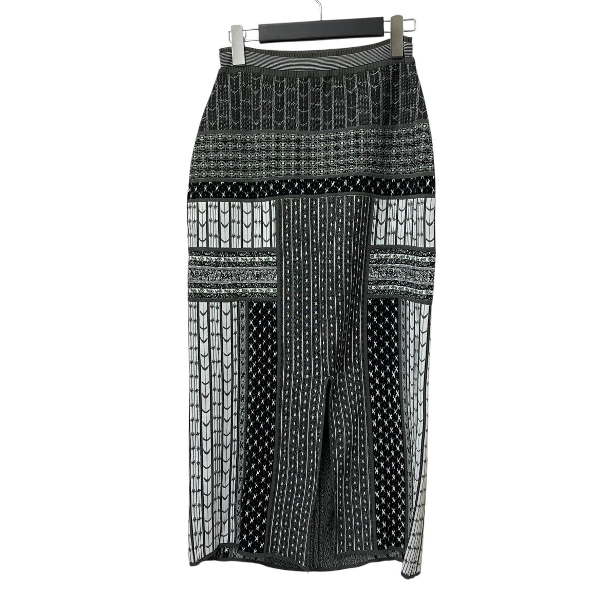 マメ Geometric Pattern Knitted Skirt size1 Skirt Knitting Pattern