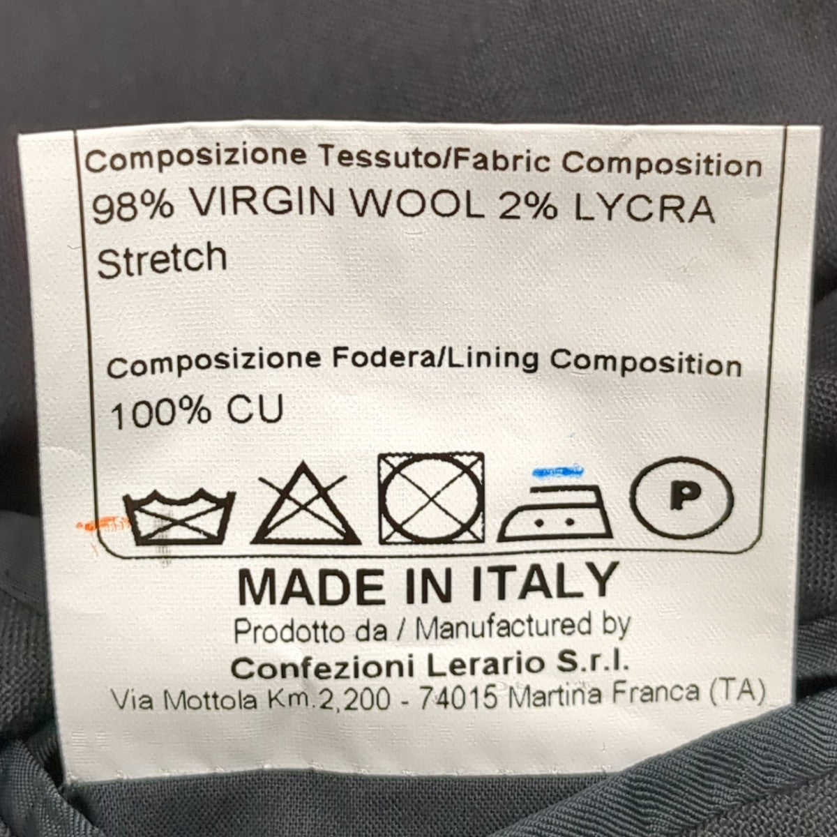 TAGLIATORE セットアップスーツ2SVS22B01 古着・中古-10枚目のアイテム画像