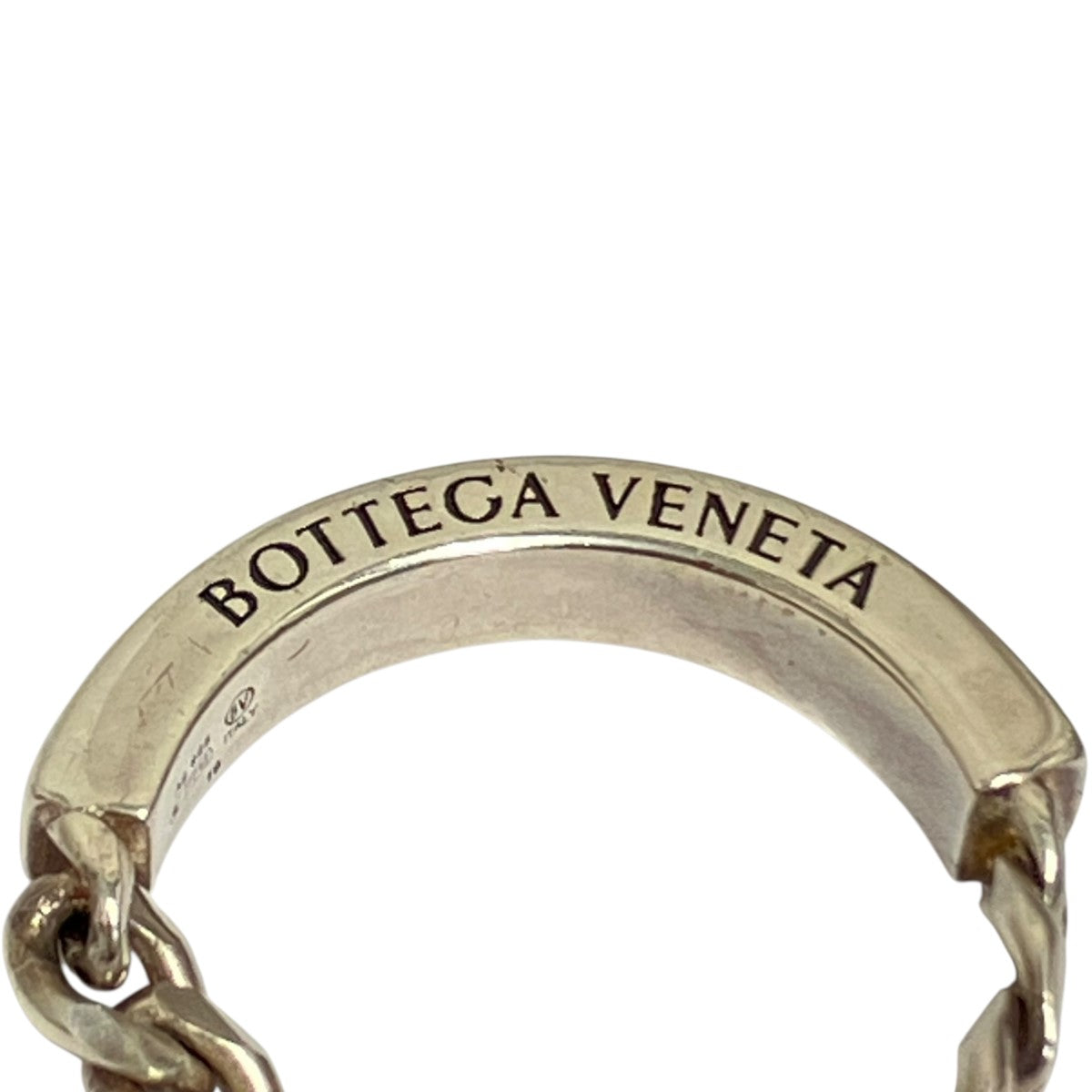 BOTTEGA VENETA チェーンリング シルバー BOTTEGA VENETA】イントレチャート チェーン リング シルバー