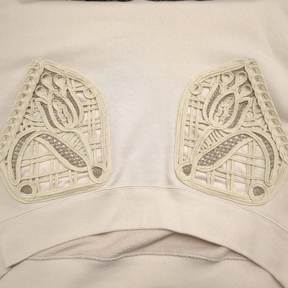 mame kurogouchi 25SSCording Embroidery Cropped SweatshirtスウェットMM25SS-JS051 古着・中古-6枚目のアイテム画像