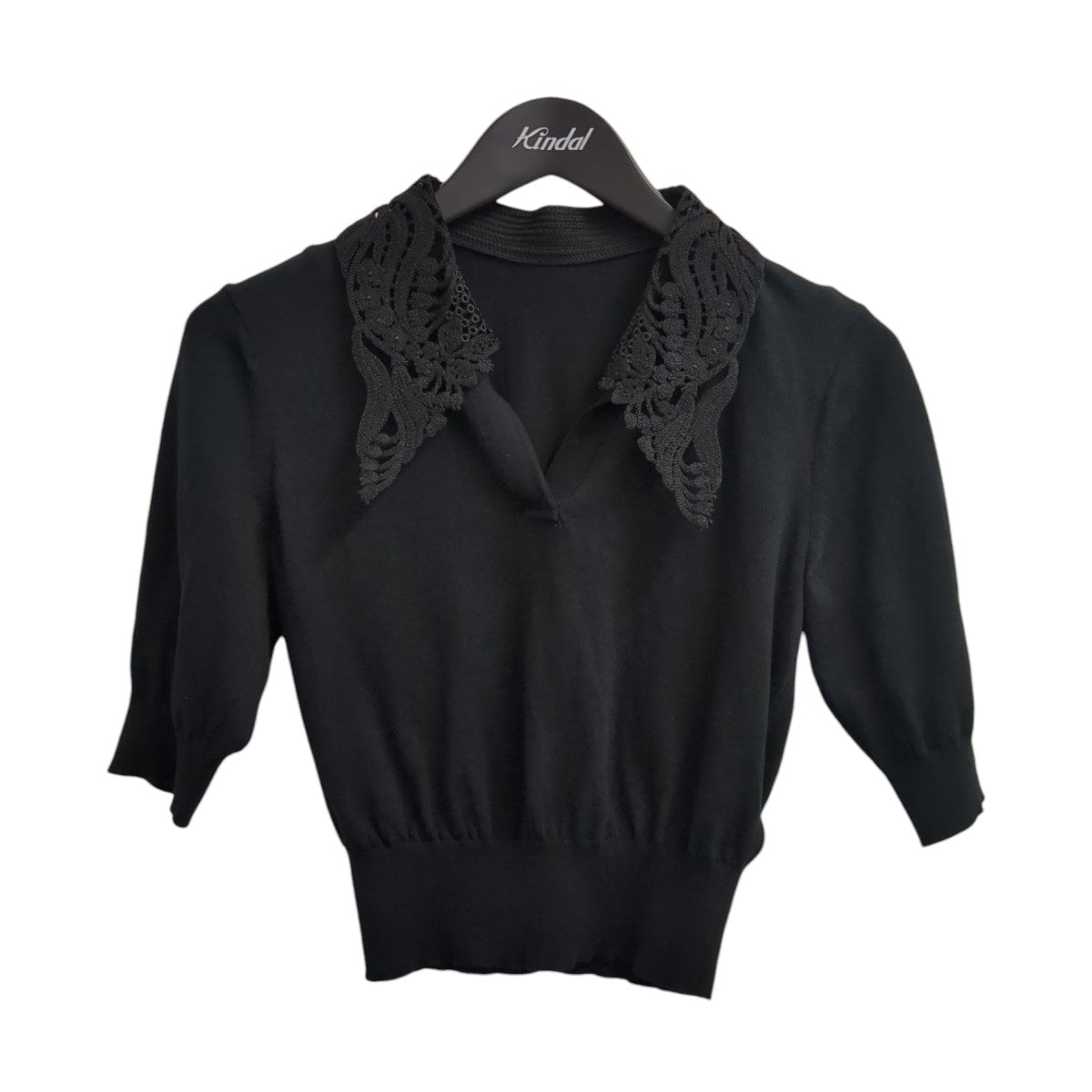 25AWEmbroidery Collar Knitted TopニットポロシャツMM25FW-KN037