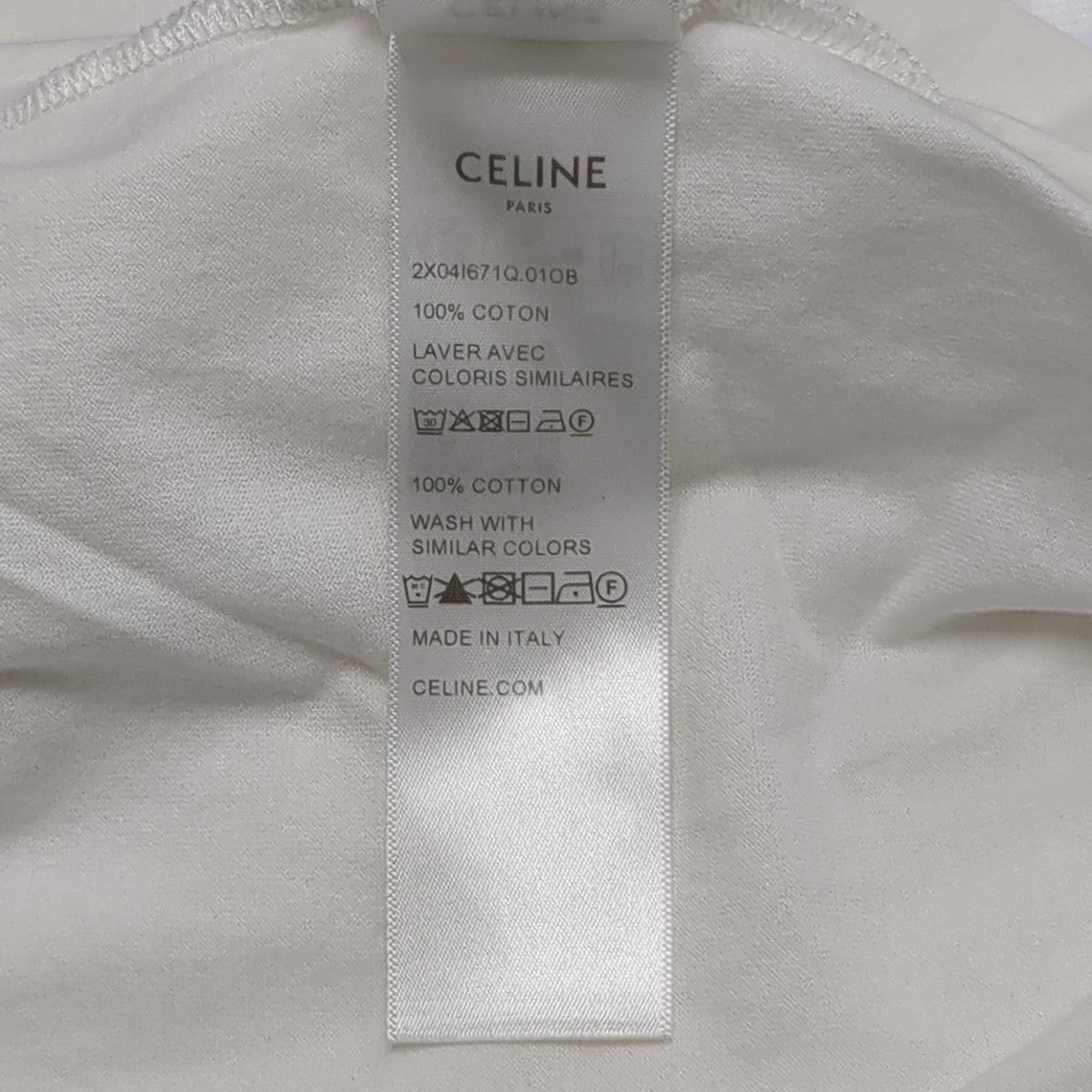 CELINE(セリーヌ) 25SS半袖Tシャツ2X041671Q.01OB 2X041671Q.01OB