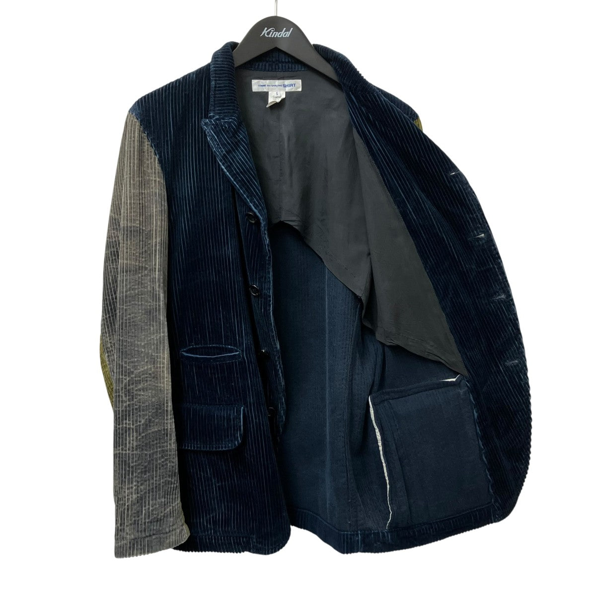 ギャルソン 田中オム AD1994 コーデュロイ切り替えシャツ COMME des