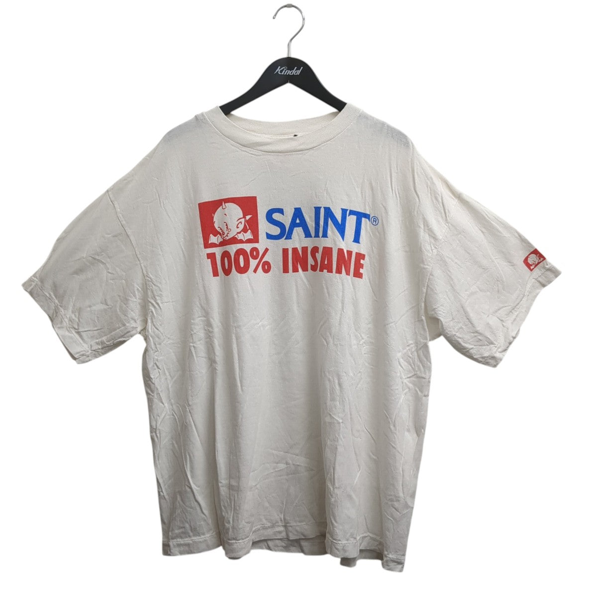 SAINT MICHAEL SS TEE INSANEフロントプリントTシャツTシャツSM-HR8-0000-026 古着・中古-1枚目のアイテム画像