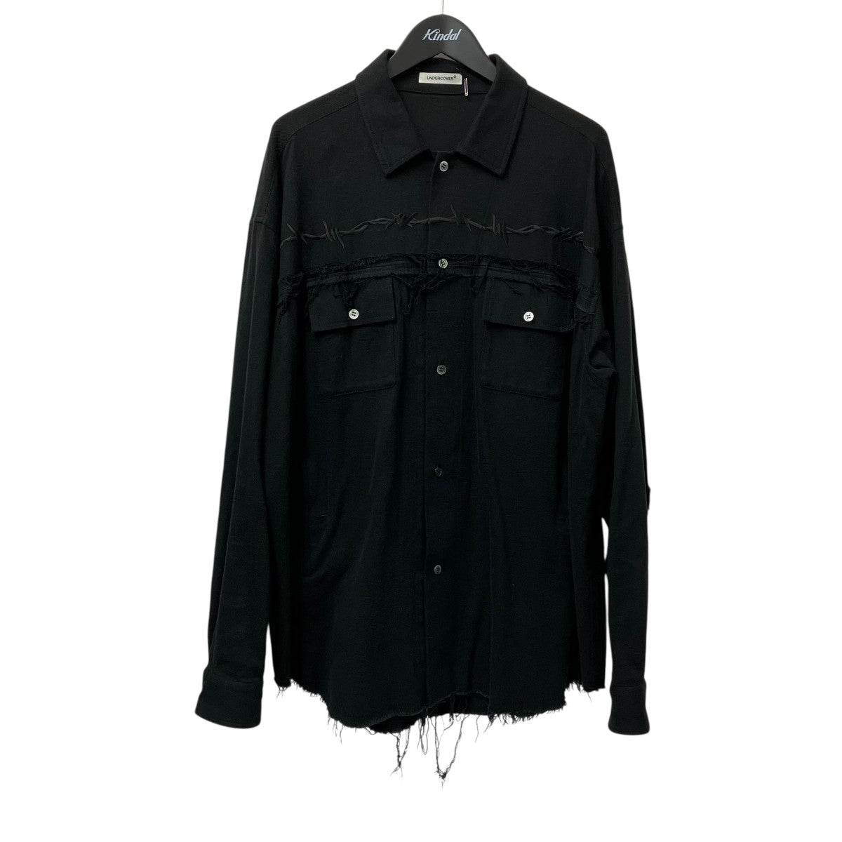 UNDERCOVER 24AWワイヤー柄刺繍長袖シャツUP2D4403 古着・中古-1枚目のアイテム画像