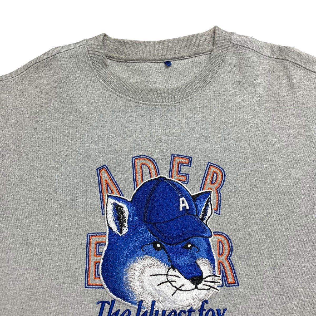 ADER error×MAISON KITSUNE スウェット グレー サイズ A2｜【公式
