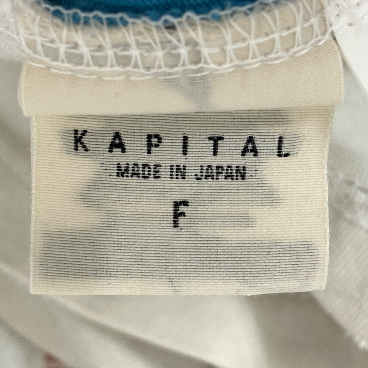 KAPITAL 天竺 2TONE BIG Tシャツ BONETシャツEK-939 古着・中古-6枚目のアイテム画像