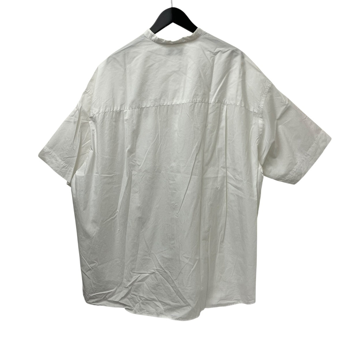 Graphpaper BROAD S S OVERSIZED BAND COLLAR SHIRT半袖シャツGM231-50083B 古着・中古-2枚目のアイテム画像