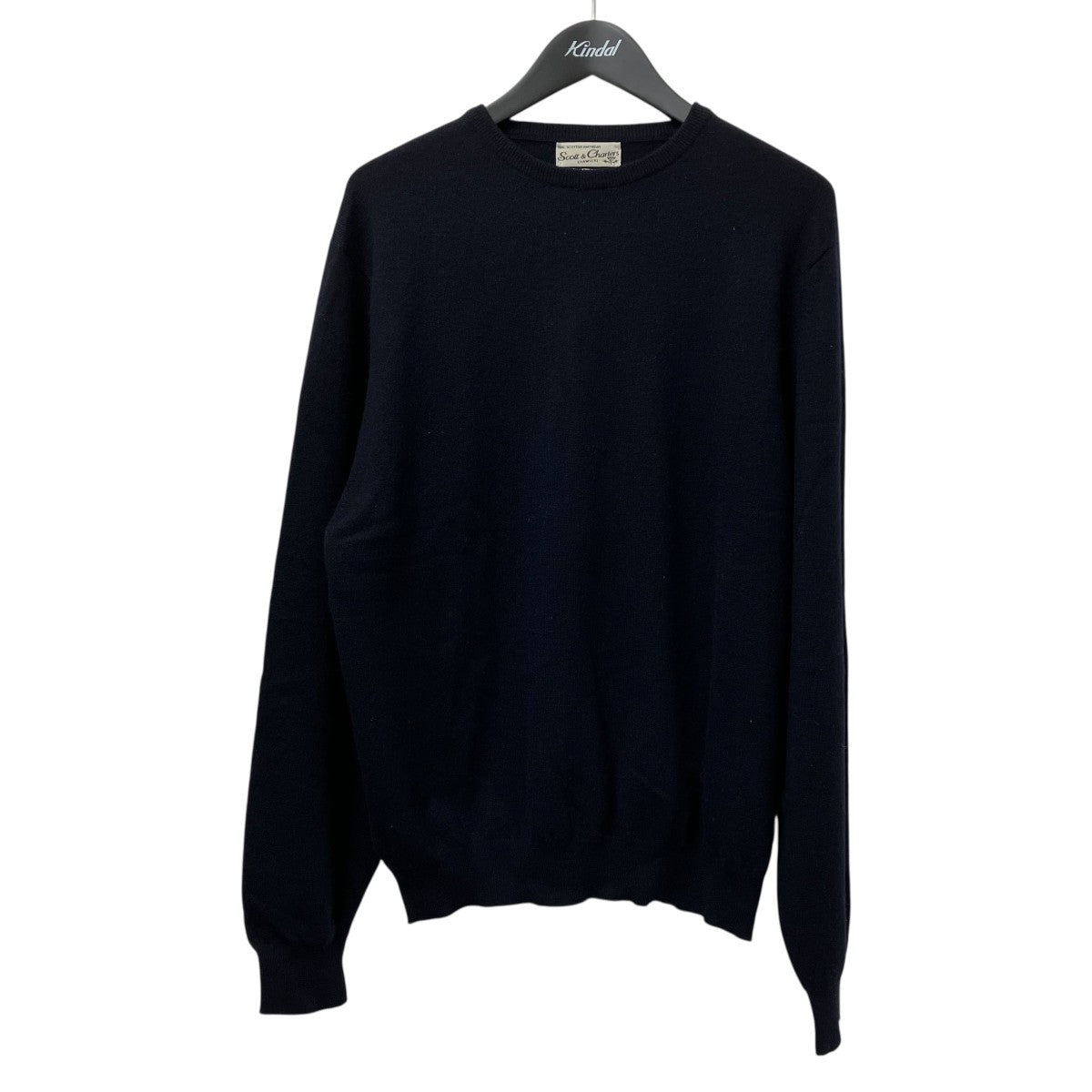 COMOLI コモリ　Scott&Charters カシミヤ　ニット　チャコール 8006001960109_1.jpg?v=