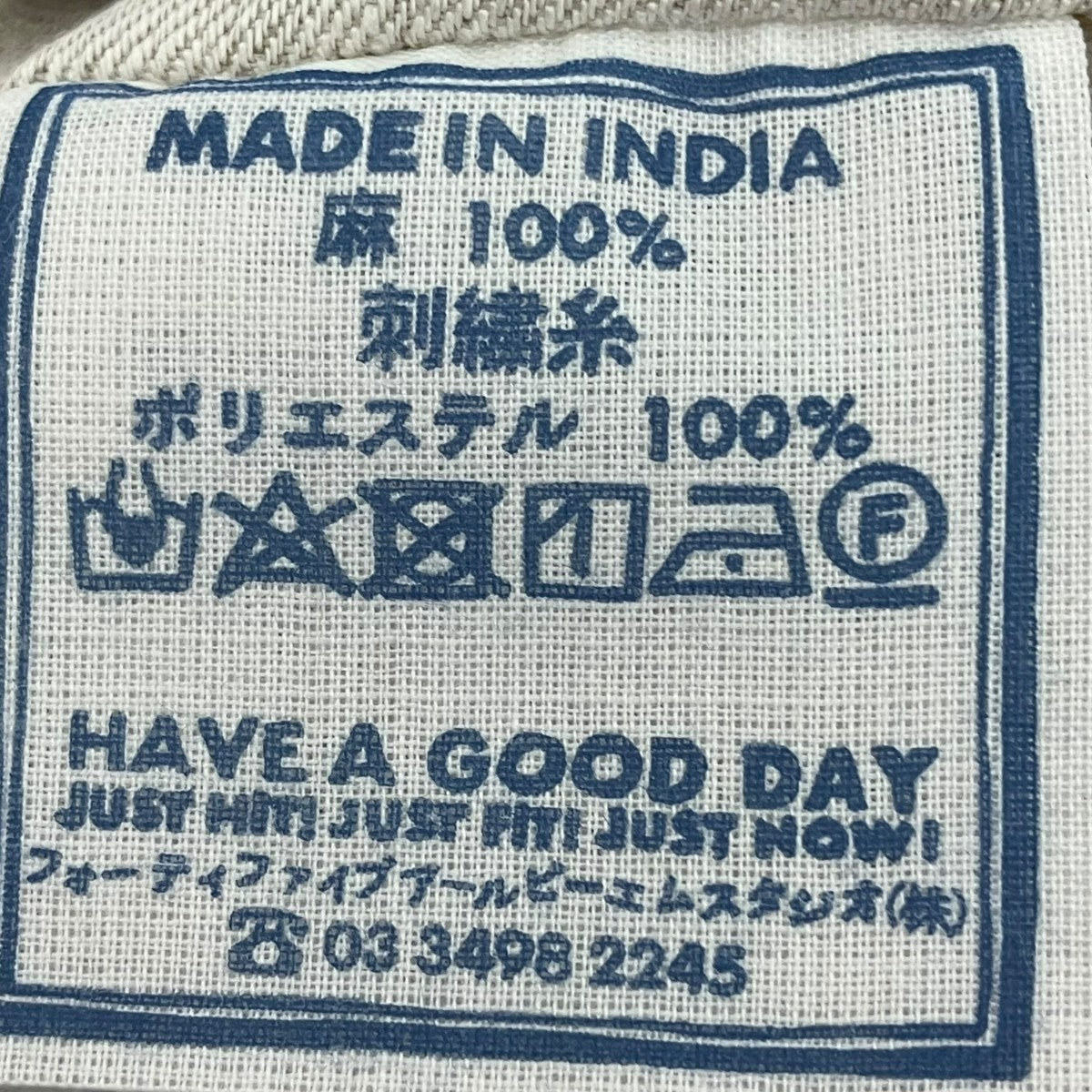 45R インドリネンのカットワークペチパンツ 古着・中古-8枚目のアイテム画像