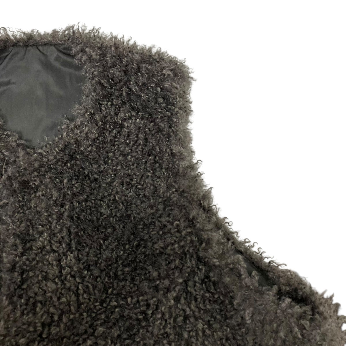 【美品】ジャーナルスタンダードラックス カーリーショートベスト チャコールグレー 追加》カーリーショートベスト（ベスト）｜journal standard luxe