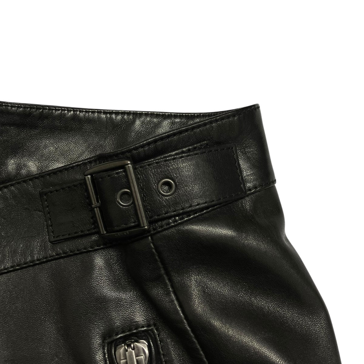 GUCCI(グッチ) レザーパンツ ブラック サイズ 46｜【公式】カインド