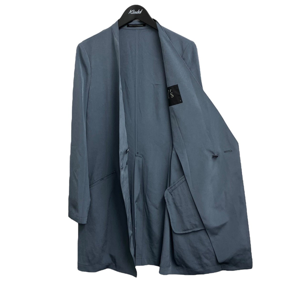 CREPE de CHINE COLLARLESS JACKETノーカラージャケットYM-J03-500
