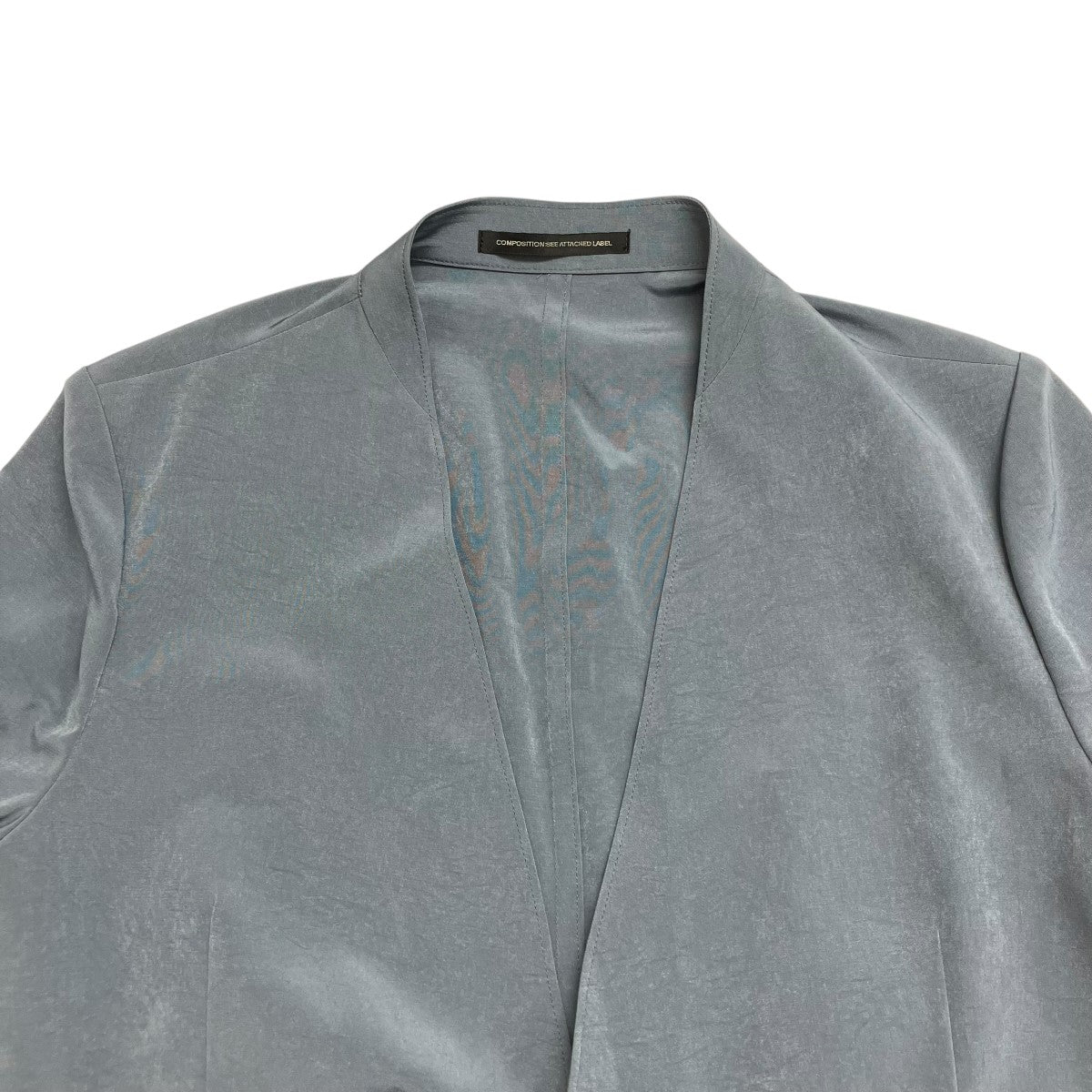 CREPE de CHINE COLLARLESS JACKETノーカラージャケットYM-J03-500