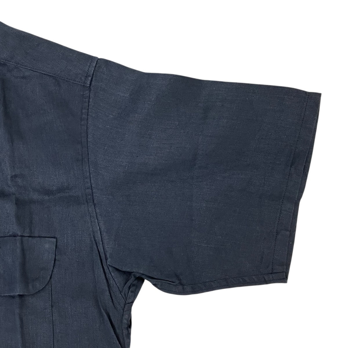 NIGEL CABOURN リネンツイルオープンカラー半袖シャツ8044-00-11000 古着・中古-5枚目のアイテム画像