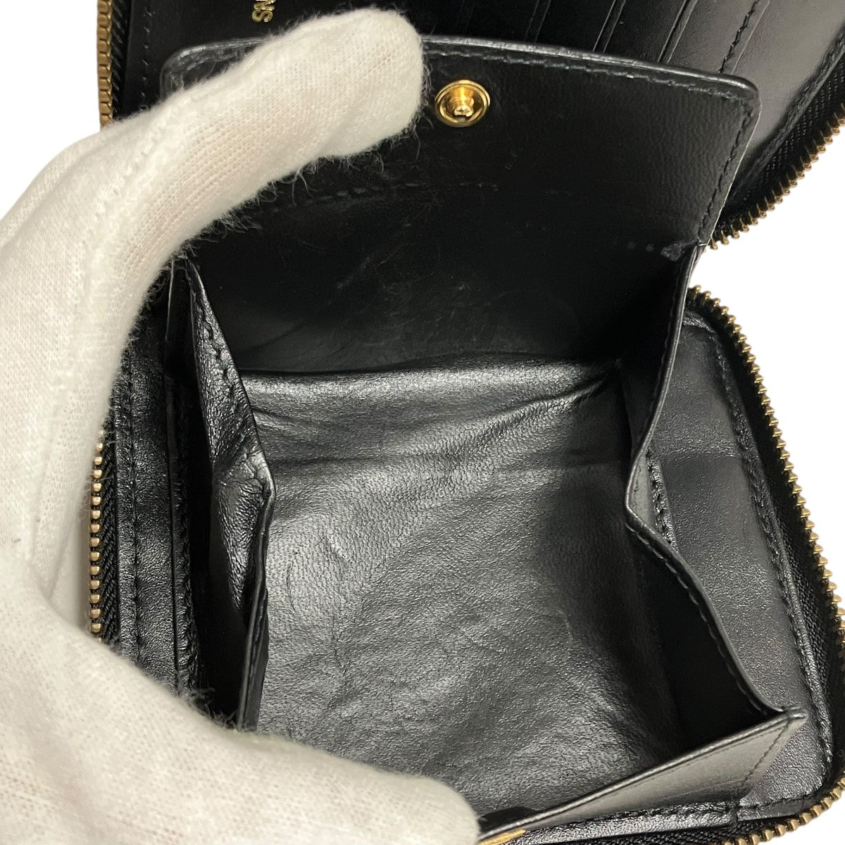 COMME des GARCONS(コムデギャルソン) 2つ折り財布 ブラック｜【公式
