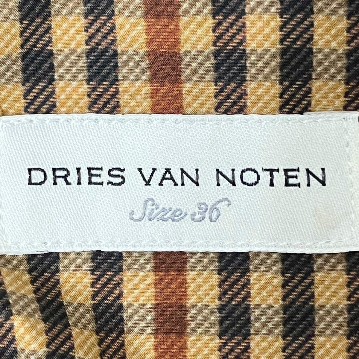 DRIES VAN NOTEN(ドリスヴァンノッテン) シャツワンピース ブラウン