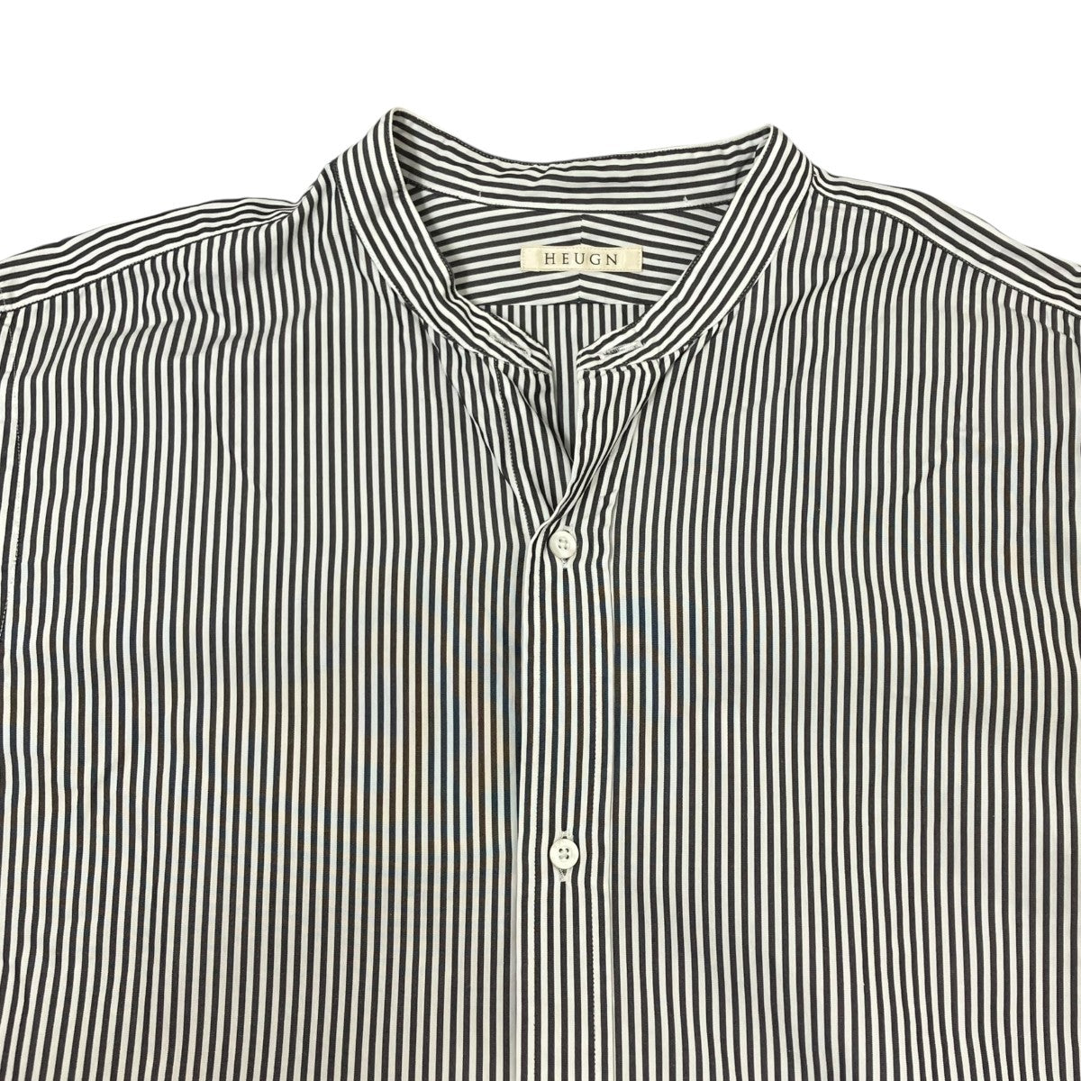 HEUGN stripe robシャツSHIRT014 古着・中古-3枚目のアイテム画像