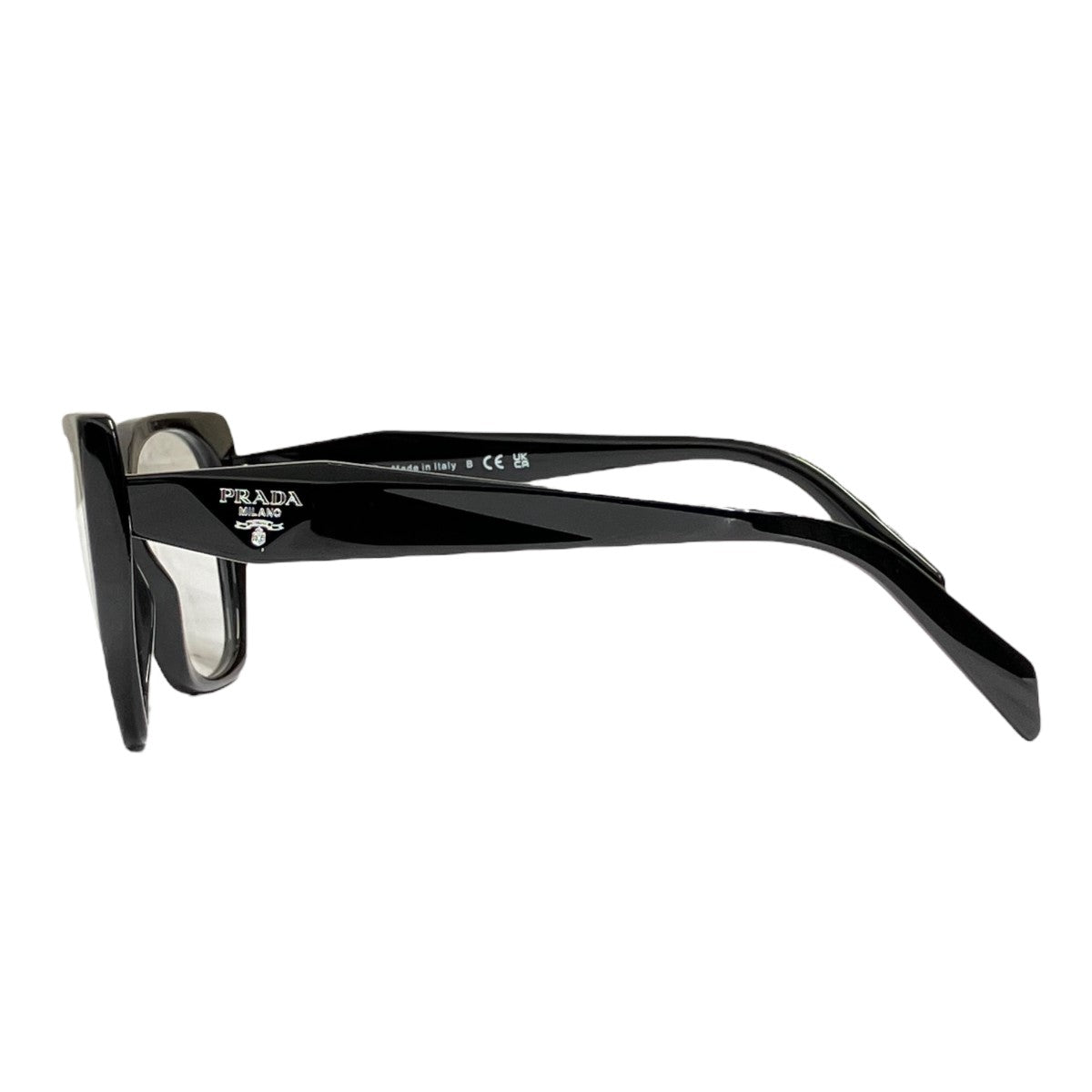 【新品未使用】PRADA ブラック サングラス オクタゴナル Prada Eyewear プラダ シンボル スクエアサングラス | ブラック