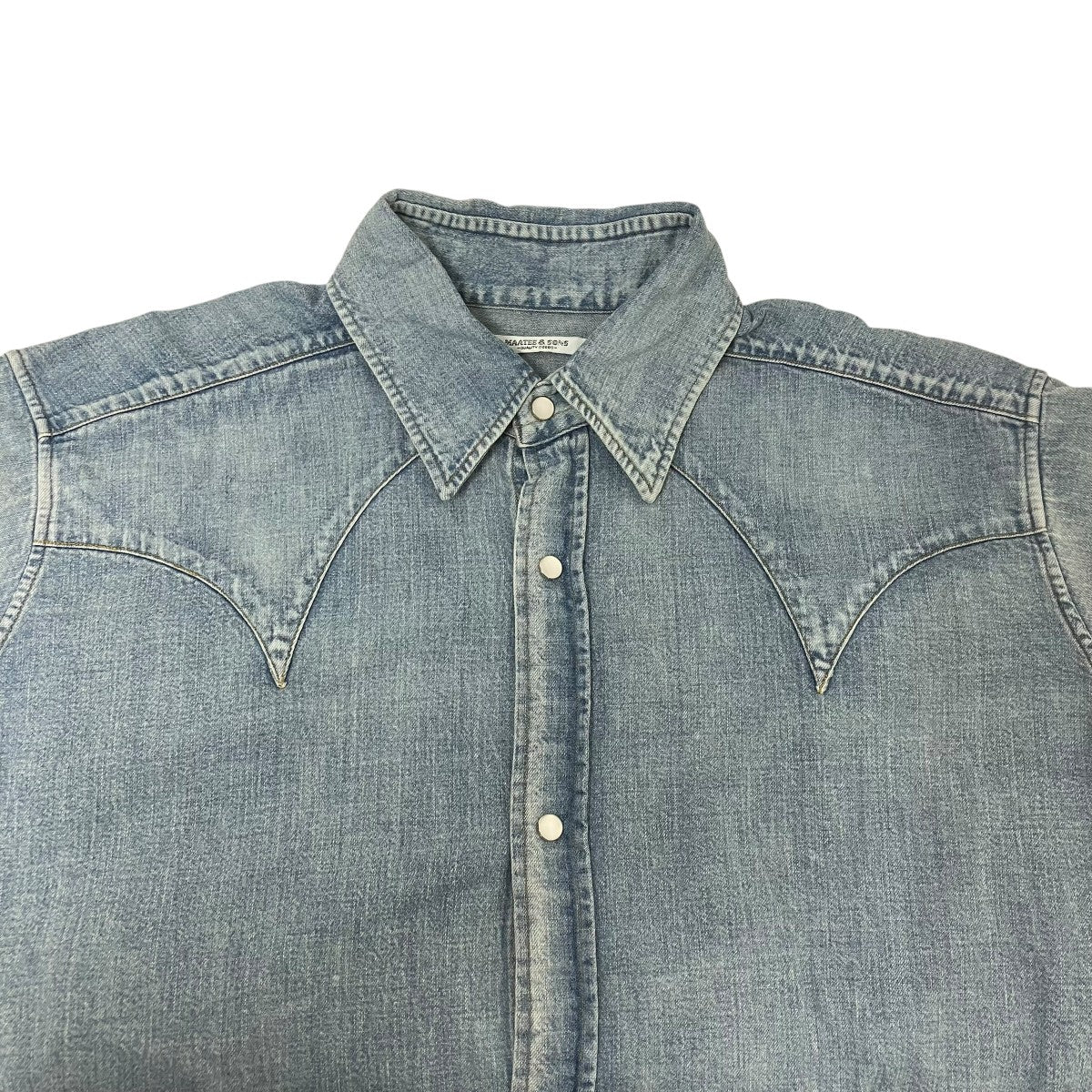MAATEE＆SONS デニムウエスタンシャツMT4303-0607A 古着・中古-3枚目のアイテム画像