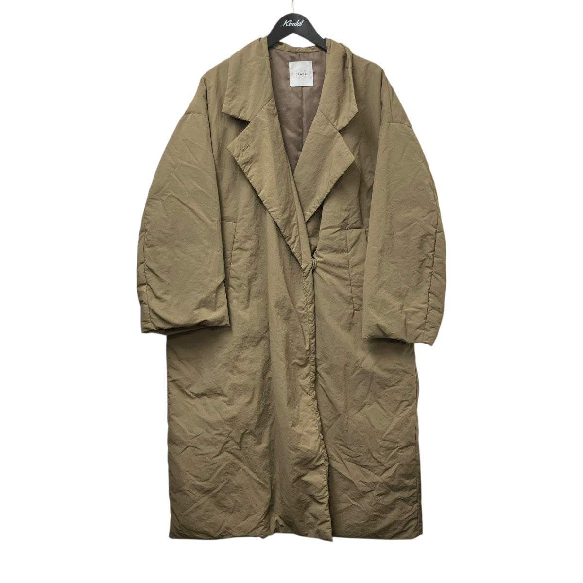 CLANE(クラネ) NO COLOR TWEED JACKETチェックノーカラー